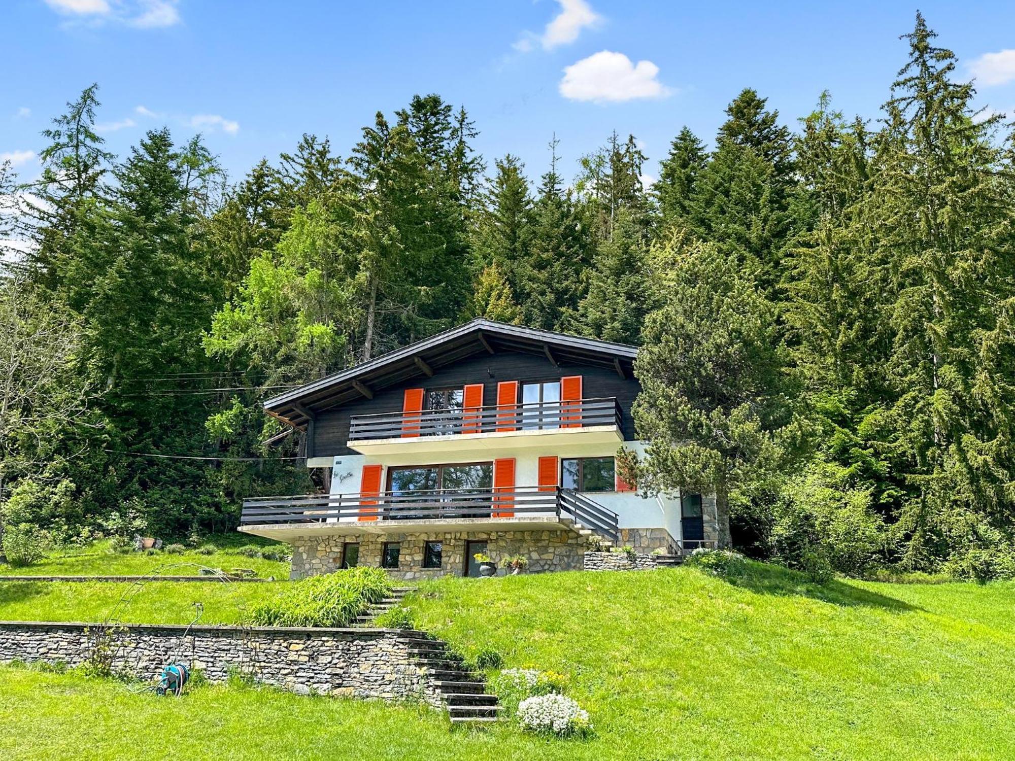 Chalet Familial Les Girolles Aux Portes D'Anzere Arbaz 外观 照片